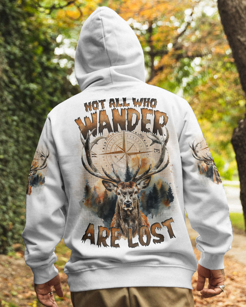 NOT ALL WHO WANDER ARE LOST DEER ALL OVER PRINT - TYTD2210244