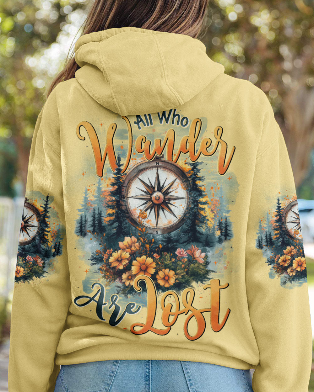 NOT ALL WHO WANDER ARE LOST COMPASS ALL OVER PRINT - TYTD2306253