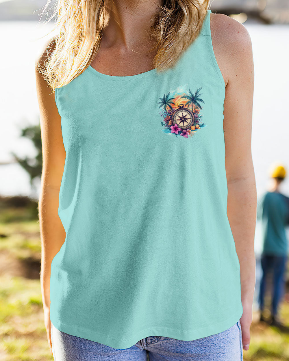 SMELL THE SEA FEEL THE BREEZE COMPASS ALL OVER PRINT - TYTD2412242