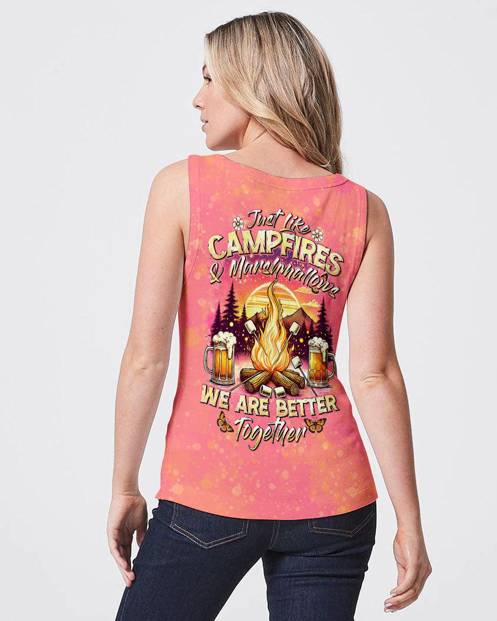 JUST LIKE CAMPFIRES AND MARSHMALLOWS ALL OVER PRINT - TYTD2506241
