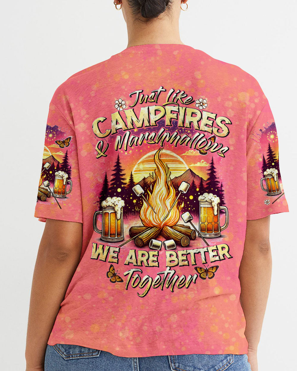 JUST LIKE CAMPFIRES AND MARSHMALLOWS ALL OVER PRINT - TYTD2506241