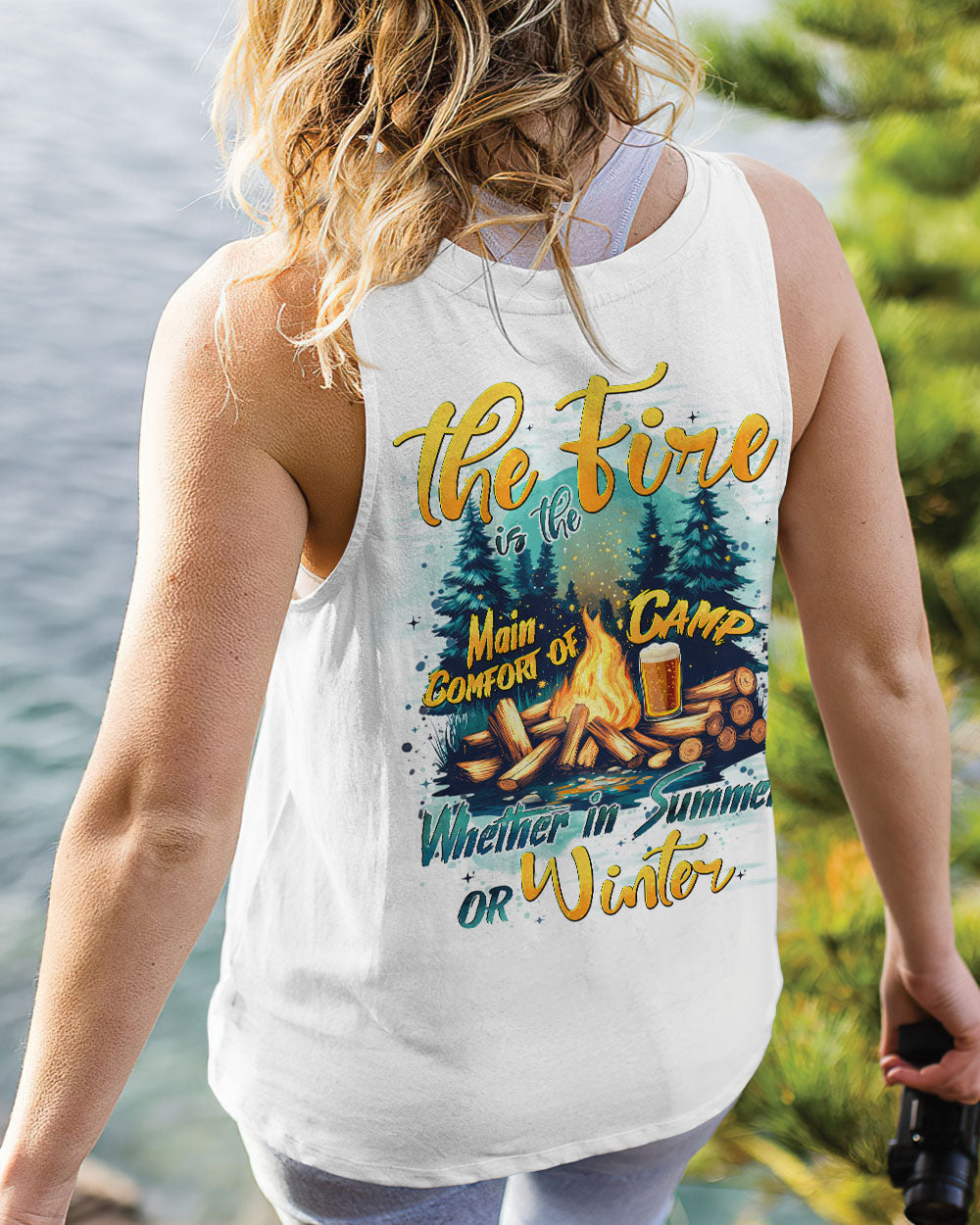 THE FIRE IS THE MAIN COMFORT OF CAMP ALL OVER PRINT - TYTD2506253