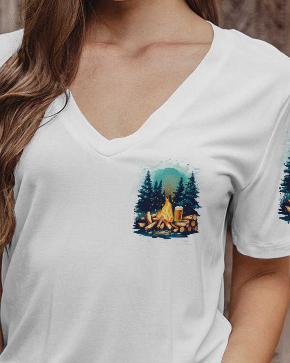 THE FIRE IS THE MAIN COMFORT OF CAMP ALL OVER PRINT - TYTD2506253