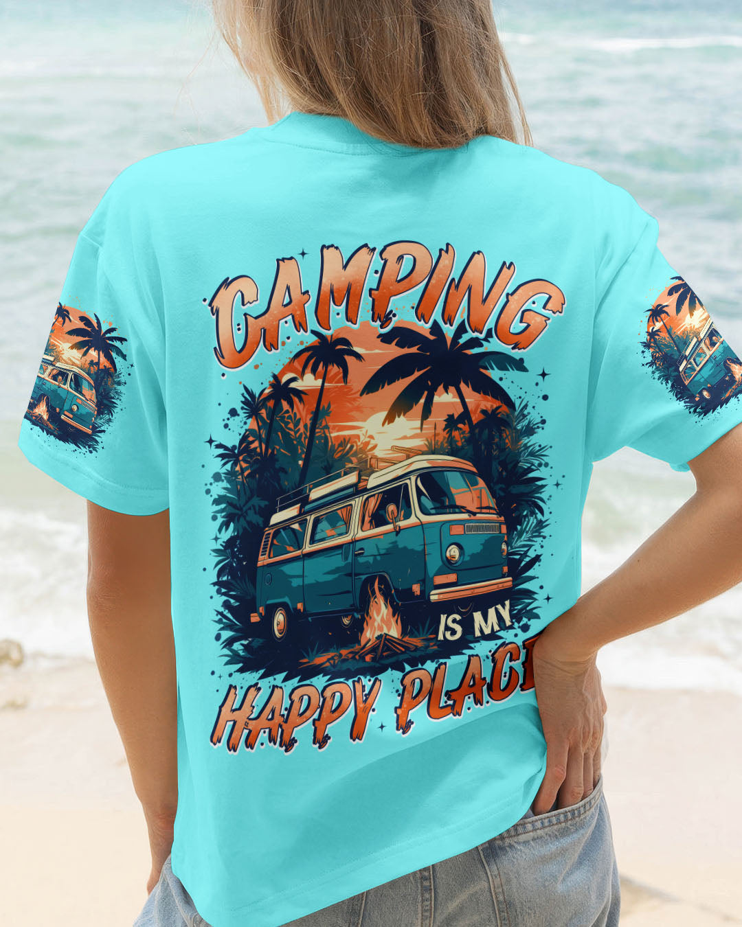 CAMPING IS MY HAPPY PLACE ALL OVER PRINT - TYTD2705252
