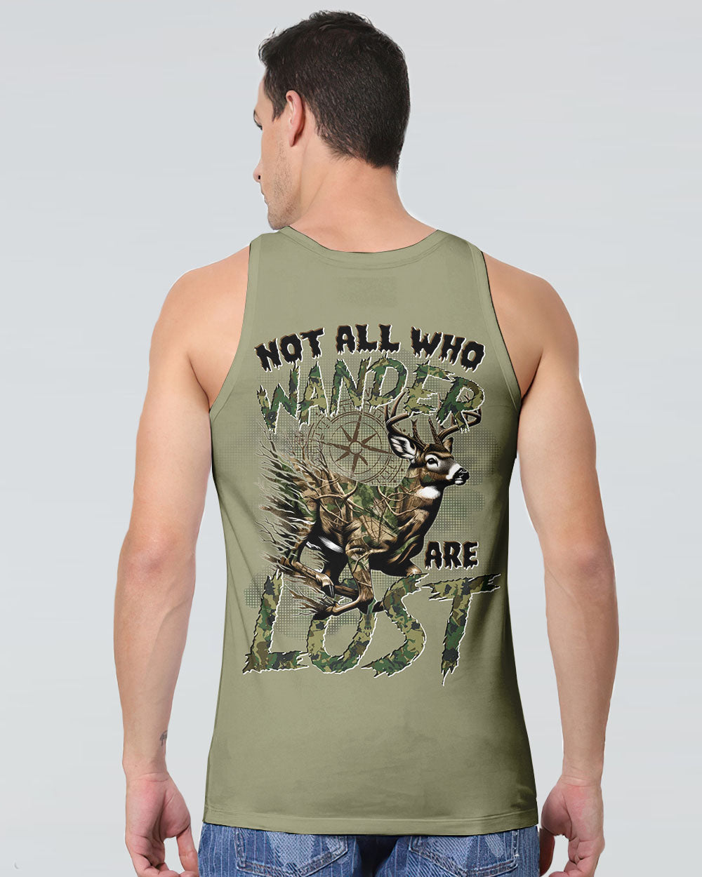 NOT ALL WHO WANDER ARE LOST DEER HUNTING CAMO ALL OVER PRINT - TYTD2911244