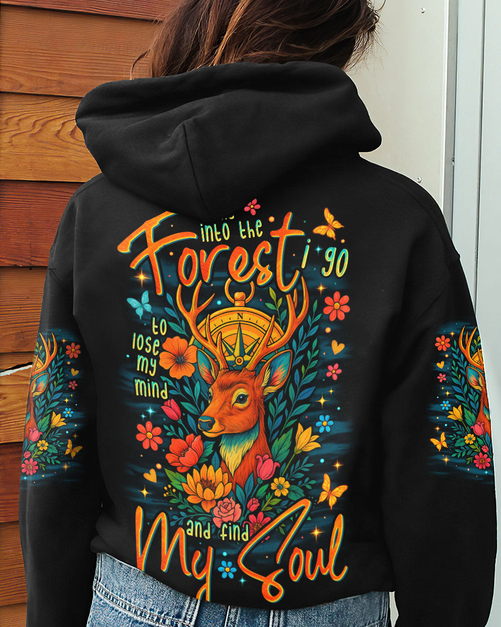 AND INTO THE FOREST I GO DEER ALL OVER PRINT - TYTM0807252