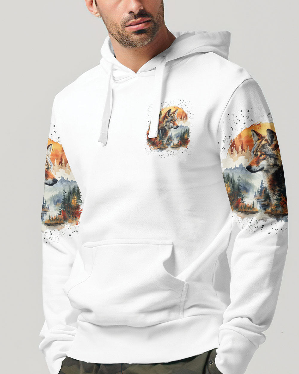 NOT ALL WHO WANDER ARE LOST WOLF ALL OVER PRINT - TYTM0909241