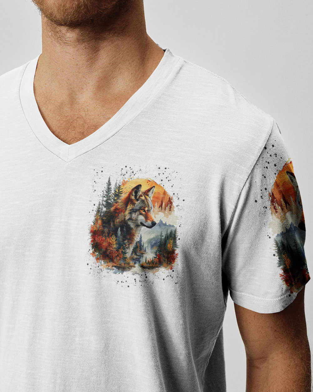 NOT ALL WHO WANDER ARE LOST WOLF ALL OVER PRINT - TYTM0909241