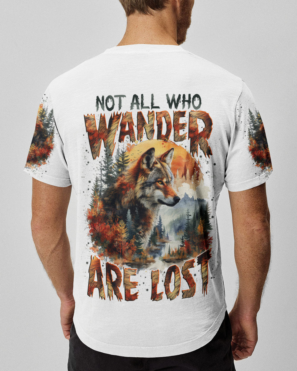 NOT ALL WHO WANDER ARE LOST WOLF ALL OVER PRINT - TYTM0909241