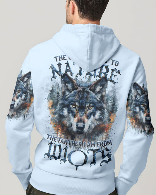 THE CLOSER I GET TO NATURE WOLF ALL OVER PRINT - TYTM0909242