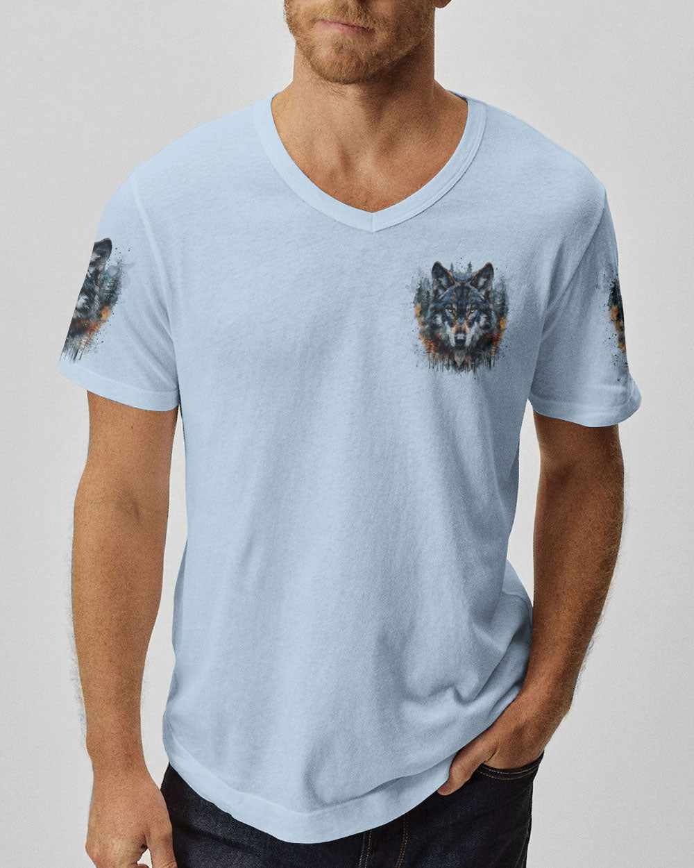 THE CLOSER I GET TO NATURE WOLF ALL OVER PRINT - TYTM0909242