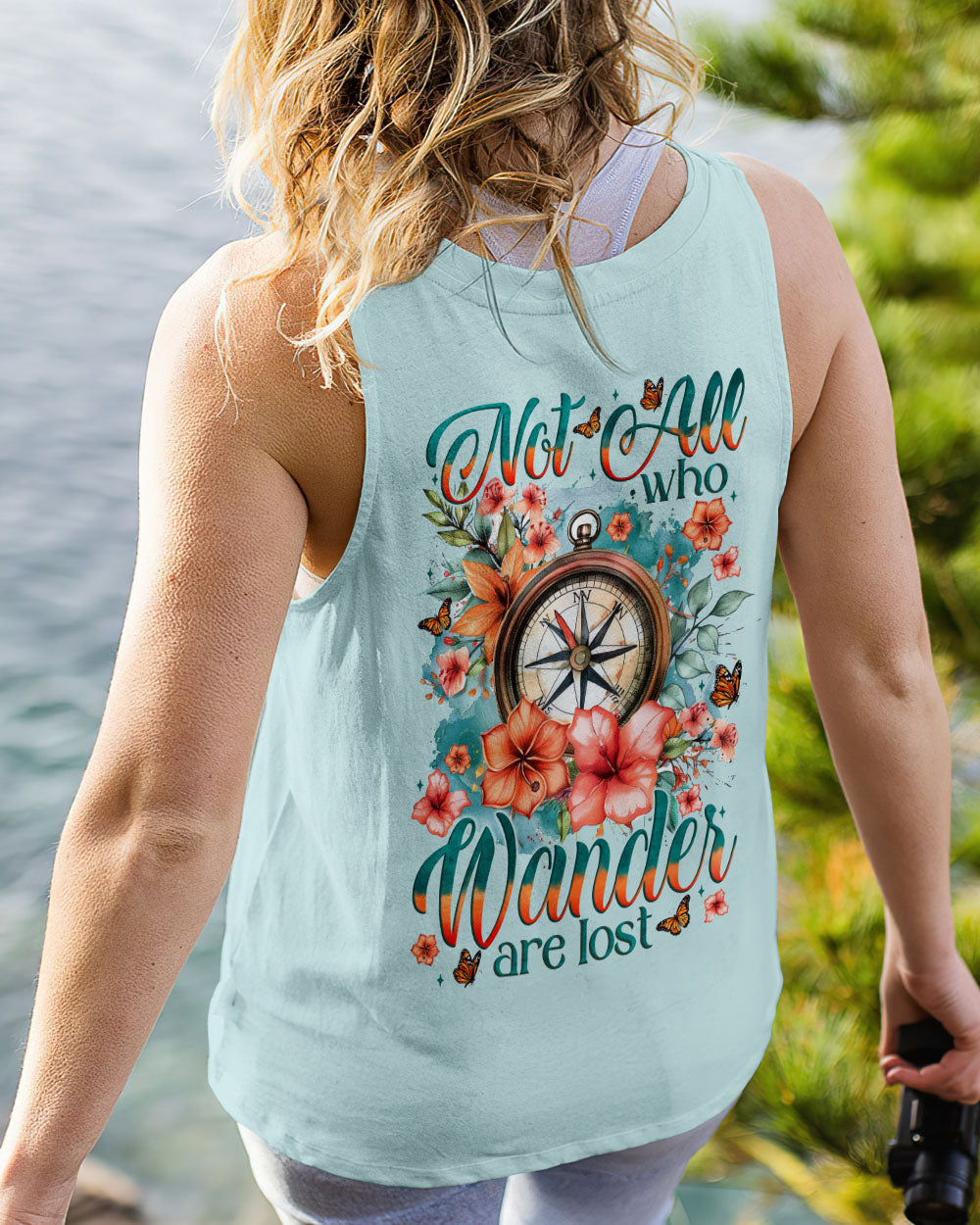 NOT ALL WHO WANDER ARE LOST COMPASS ALL OVER PRINT - TYTM1103251