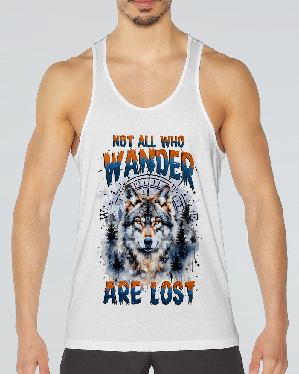 NOT ALL WHO WANDER ARE LOST WOLF ALL OVER PRINT - TYTM1111244