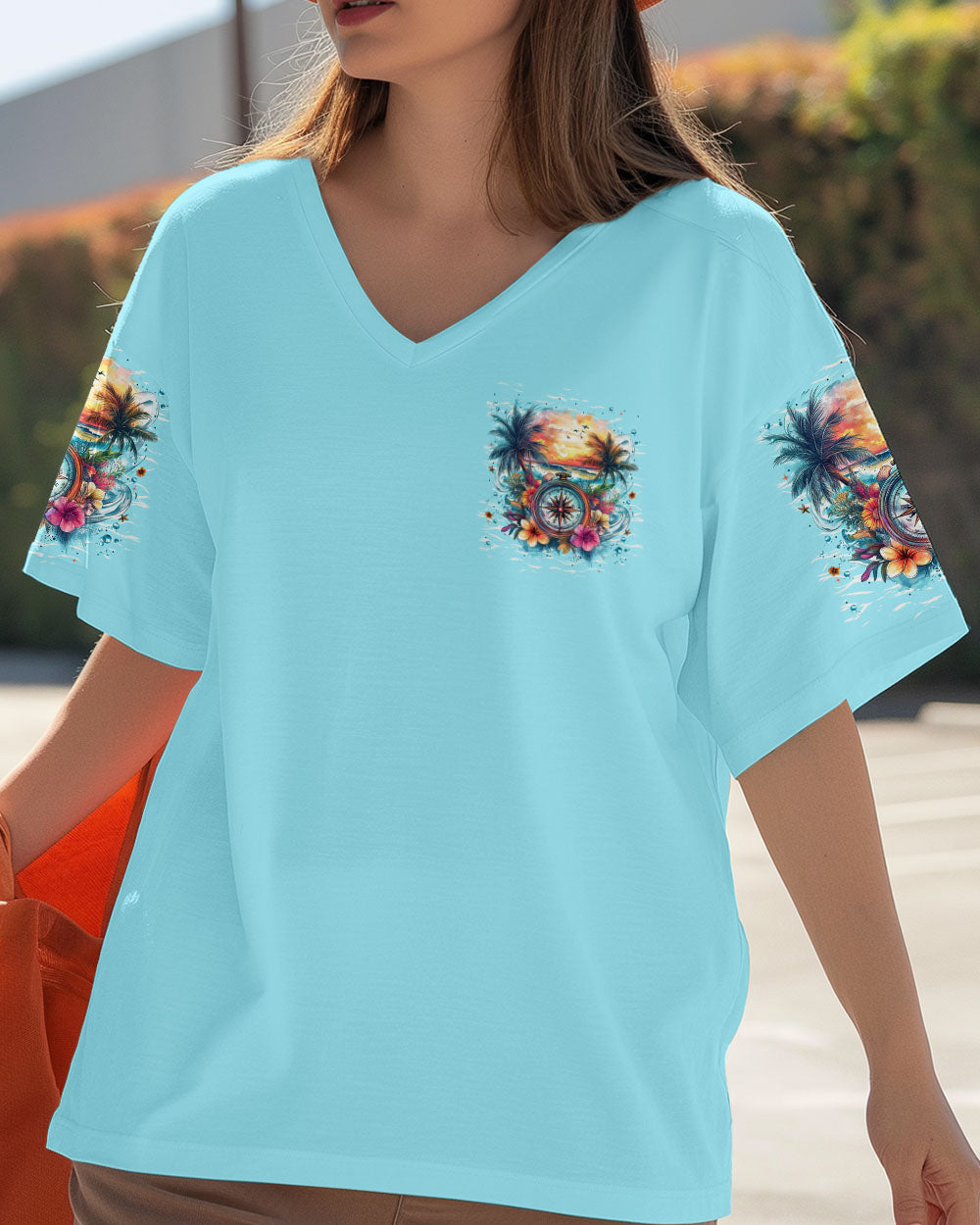 SMELL THE SEA FEEL THE BREEZE COMPASS ALL OVER PRINT - TYTM1612244