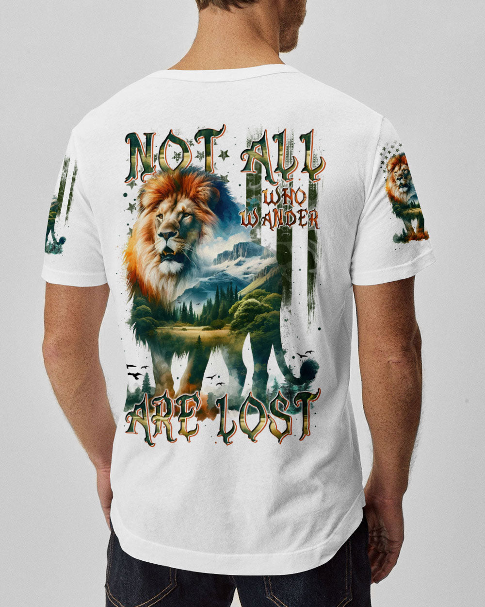 NOT ALL WHO WANDER ARE LOST LION ALL OVER PRINT - TYTM1809243