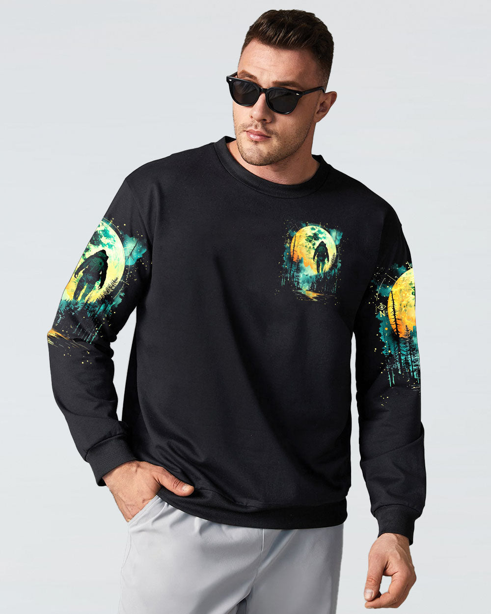 AND INTO THE FOREST I GO BIGFOOT ALL OVER PRINT - TYTM2101251
