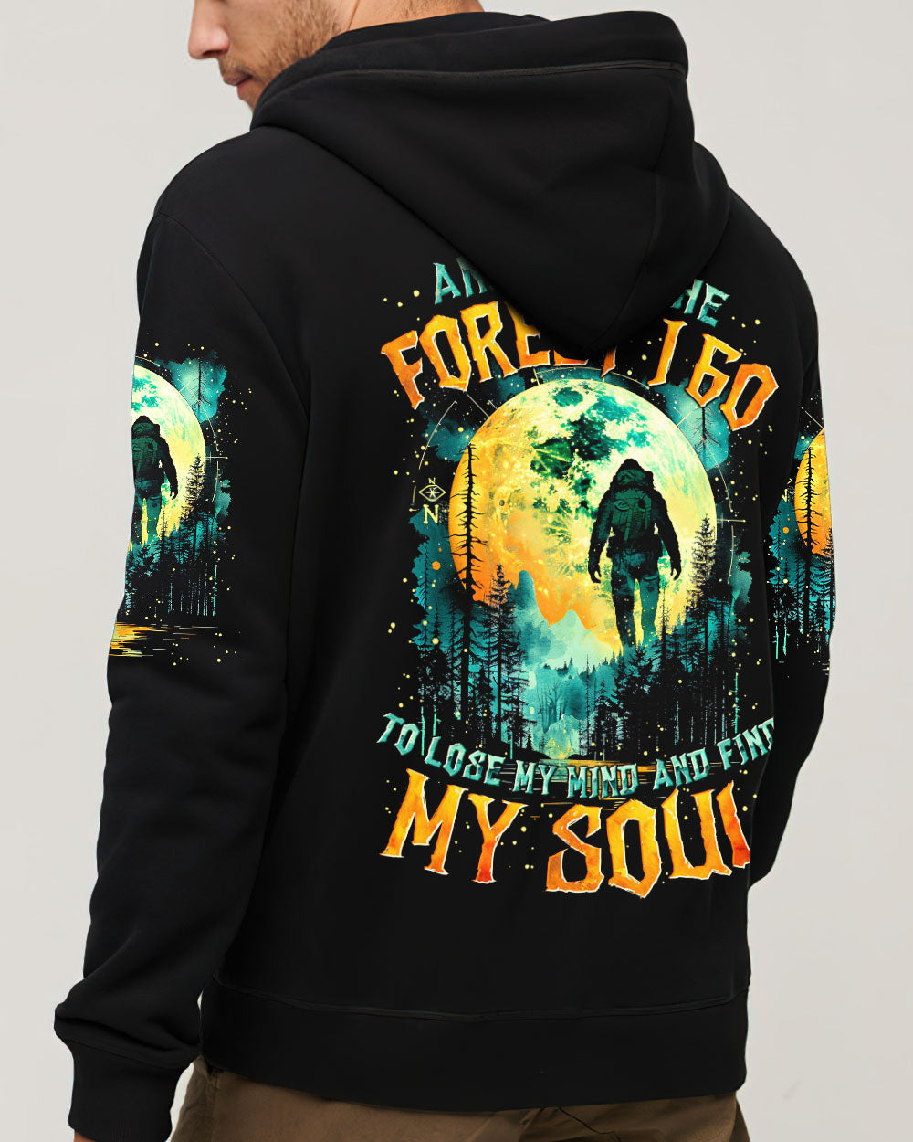 AND INTO THE FOREST I GO BIGFOOT ALL OVER PRINT - TYTM2101251