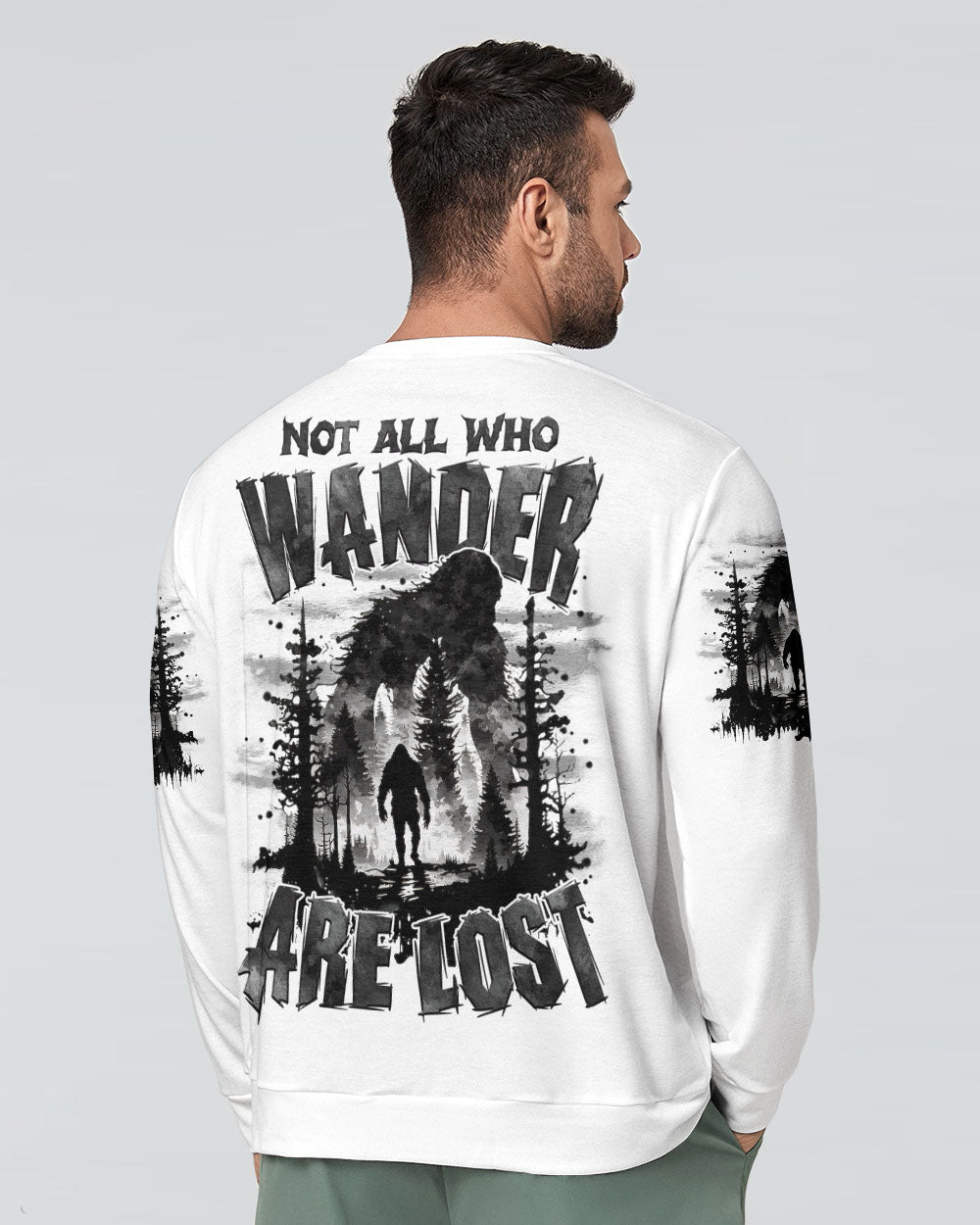 NOT ALL WHO WANDER ARE LOST BIGFOOT ALL OVER PRINT - TYTM2111242
