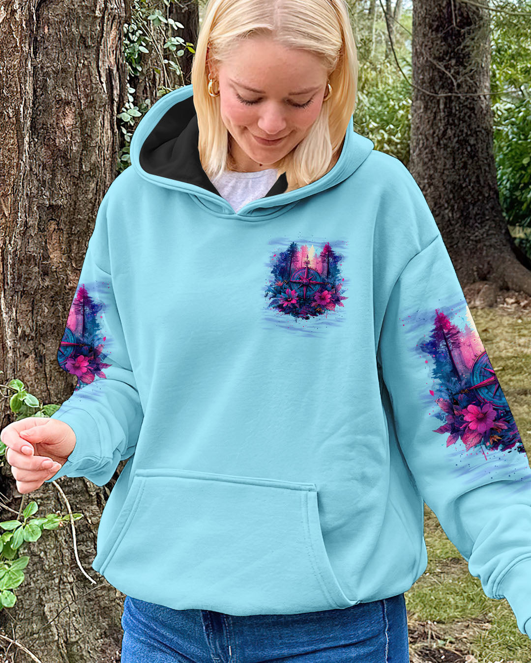ALWAYS TAKE THE SCENIC ROUTE COMPASS ALL OVER PRINT - TYTM2306254