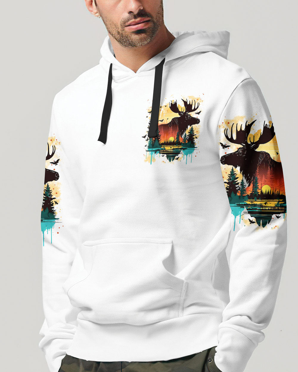 NOT ALL WHO WANDER ARE LOST MOOSE ALL OVER PRINT - TYTM23100241
