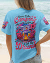 NEVER TAKE CAMPING ADVICE FROM ME FLAMINGO ALL OVER PRINT - TYTM2805253