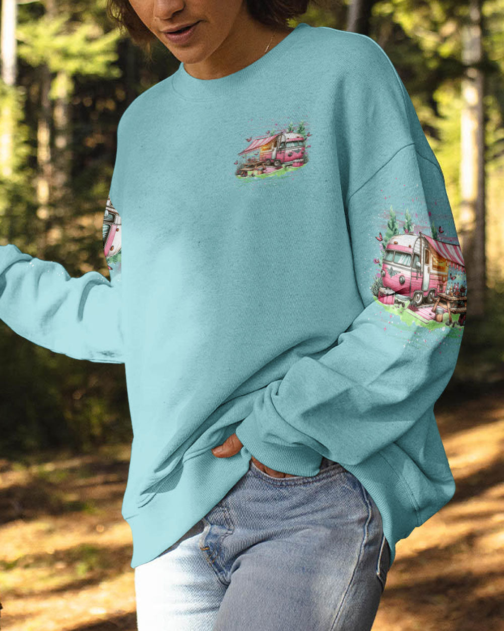 IT'S ALWAYS HAPPY HOUR WHEN I'M CAMPING ALL OVER PRINT - YHDU0307241