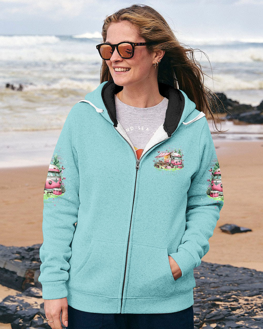 IT'S ALWAYS HAPPY HOUR WHEN I'M CAMPING ALL OVER PRINT - YHDU0307241