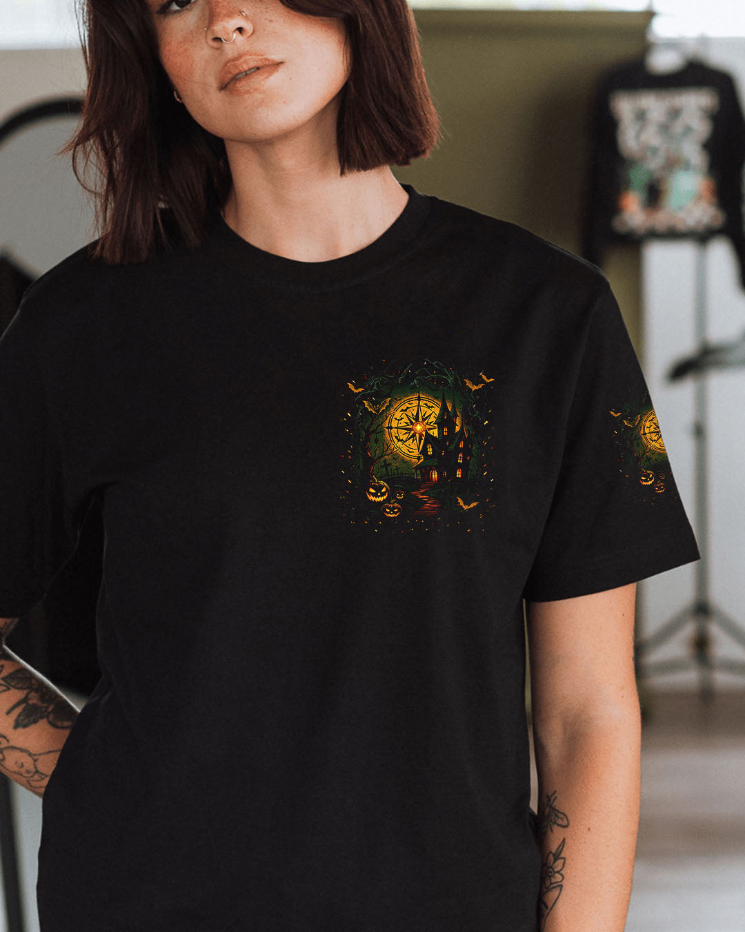 NOT ALL WHO WANDER ARE LOST HALLOWEEN ALL OVER PRINT - YHDU2107251