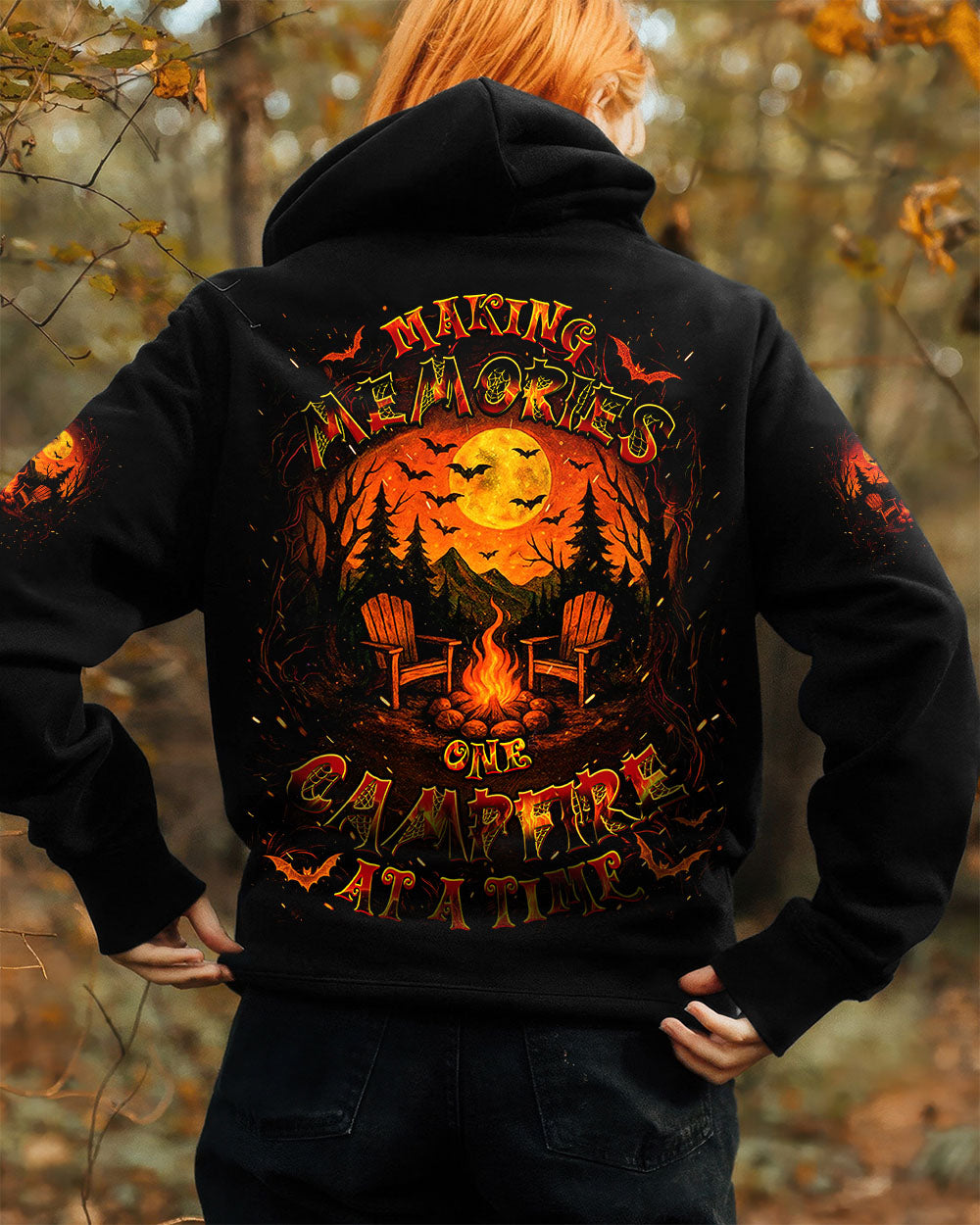 MAKING MEMORIES ONE CAMPFIRE AT A TIME HALLOWEEN ALL OVER PRINT - YHDU2207252
