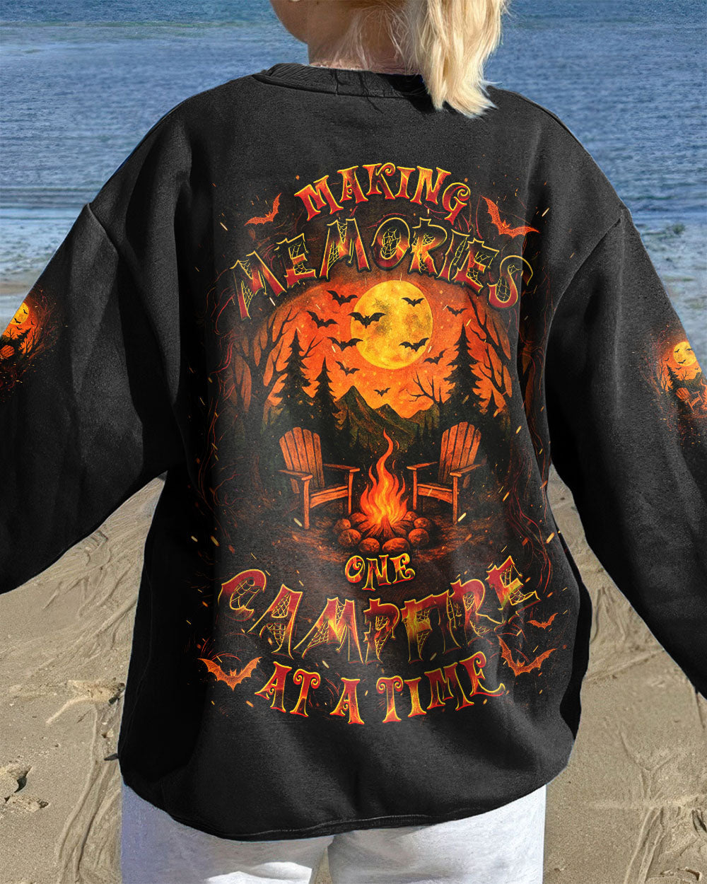 MAKING MEMORIES ONE CAMPFIRE AT A TIME HALLOWEEN ALL OVER PRINT - YHDU2207252
