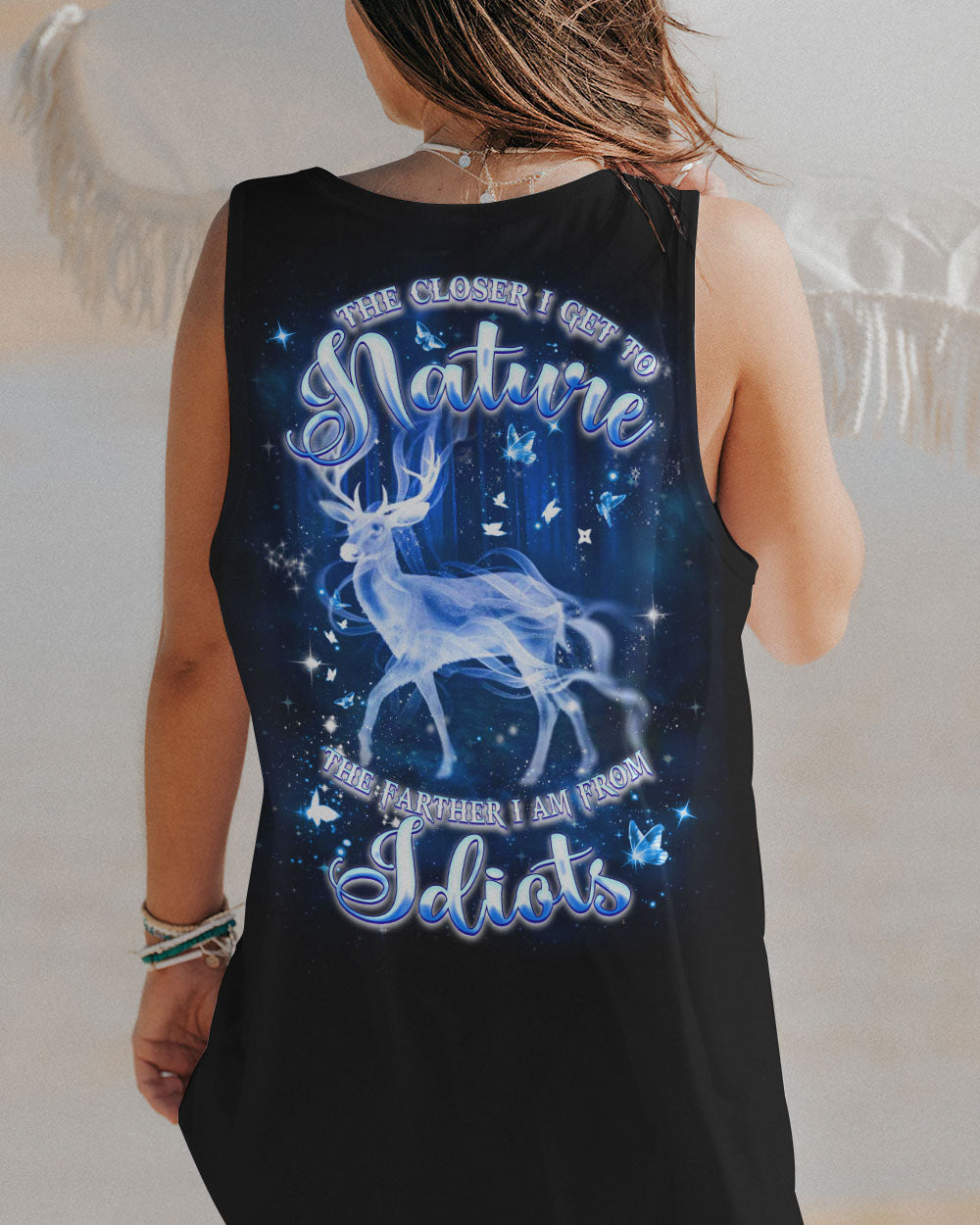 THE CLOSER I GET TO NATURE DEER ALL OVER PRINT - YHDU2301251