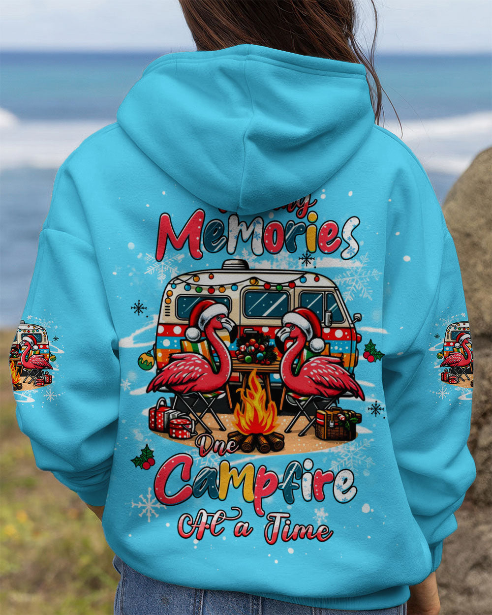 MAKING MEMORIES ONE CAMPFIRE AT A TIME CHRISTMAS ALL OVER PRINT - YHHG0411252