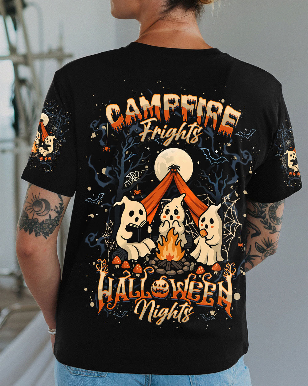CAMPFIRE FRIGHTS HALLOWEEN NIGHTS HALLOWEEN ALL OVER PRINT - YHHG0608251
