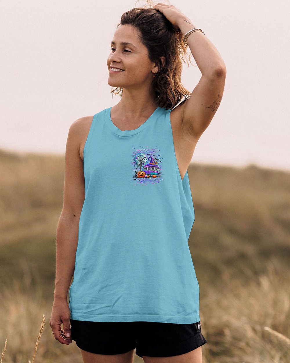 MY BROOM BROKE SO NOW HALLOWEEN CAMPING ALL OVER PRINT - YHHG0908242