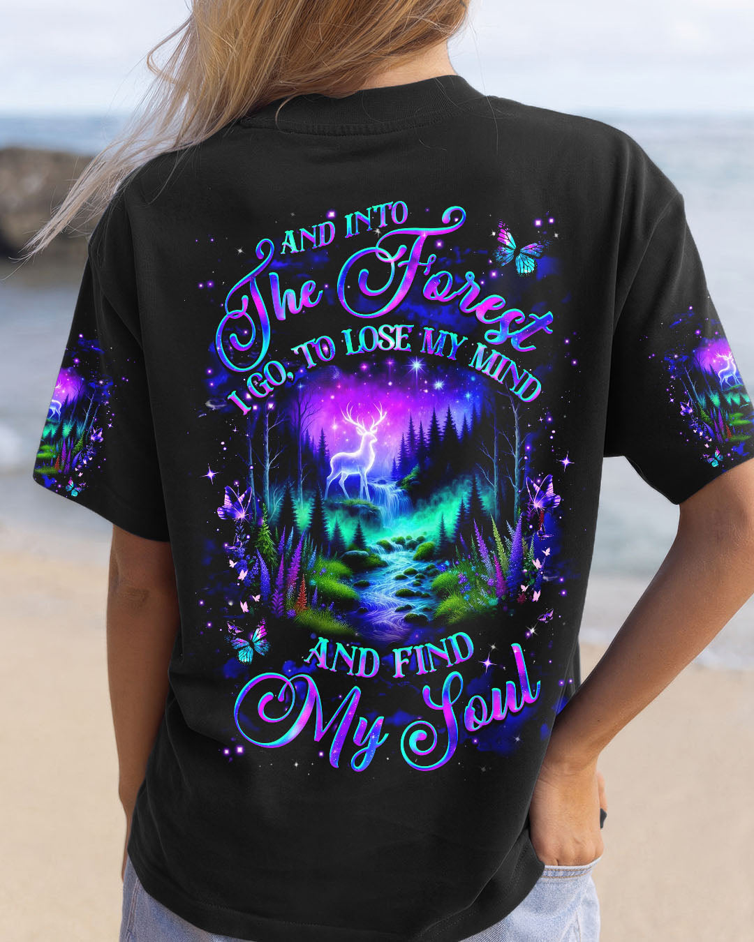 AND INTO THE FOREST I GO DEER ALL OVER PRINT - YHHG1609254