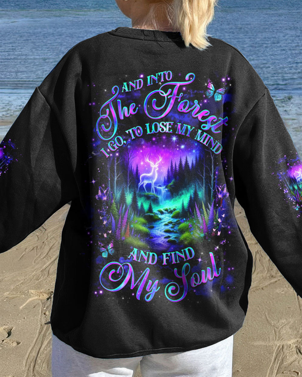 AND INTO THE FOREST I GO DEER ALL OVER PRINT - YHHG1609254