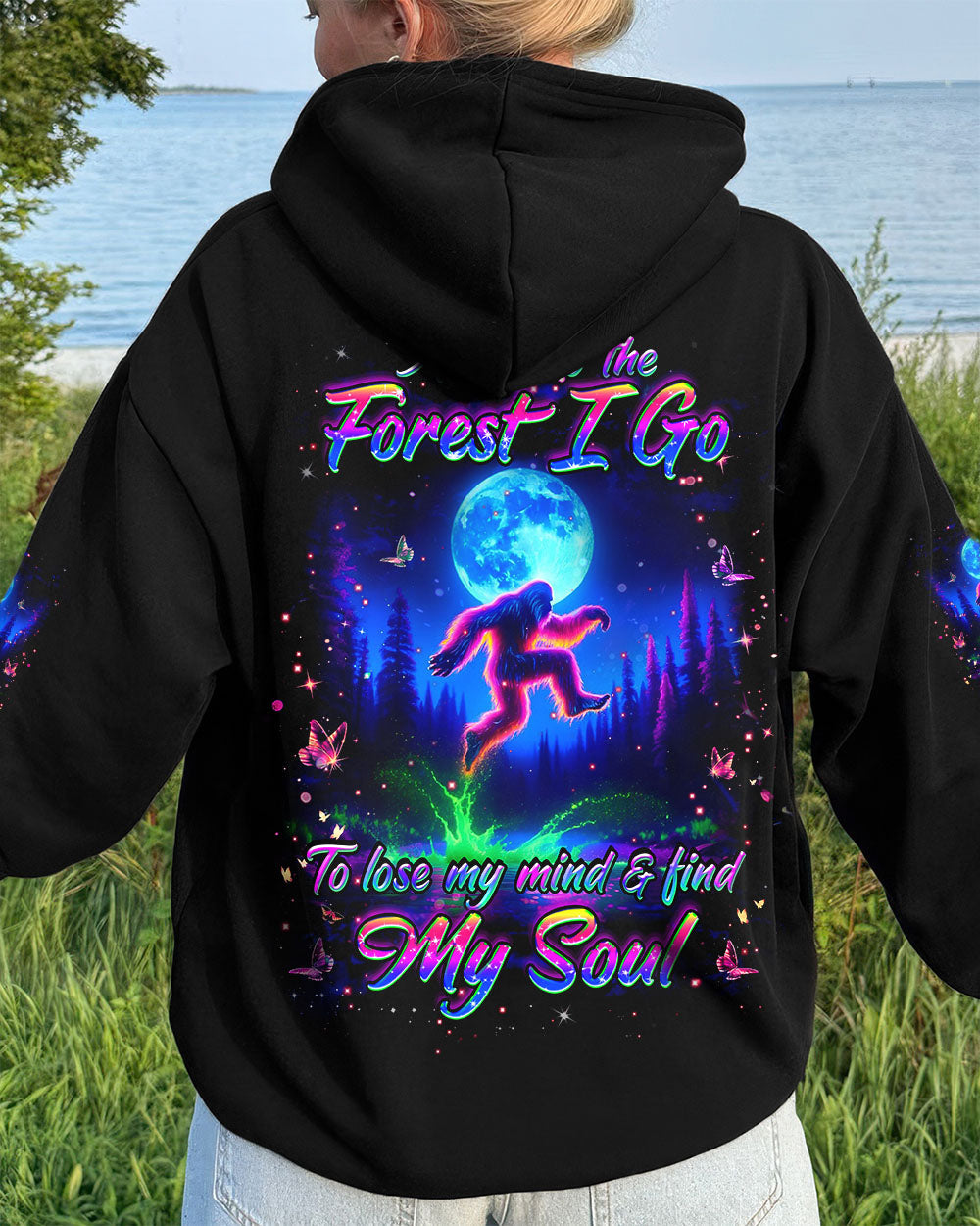AND INTO THE FOREST I GO BIGFOOT ALL OVER PRINT - YHHG2611252