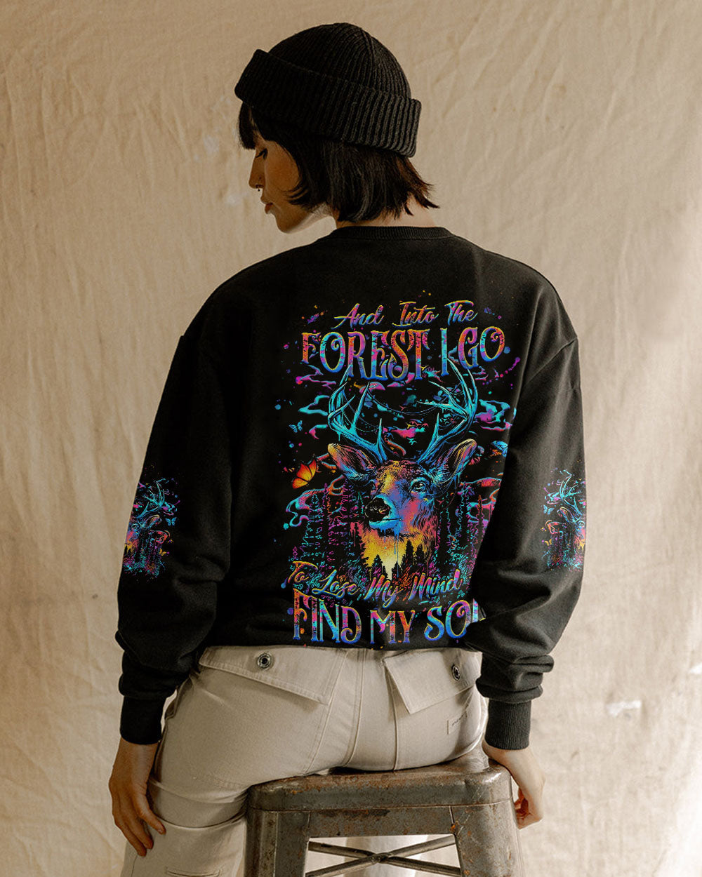 AND INTO THE FOREST I GO DEER ALL OVER PRINT - YHHG2706251