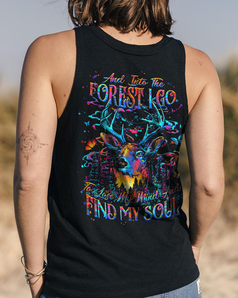 AND INTO THE FOREST I GO DEER ALL OVER PRINT - YHHG2706251