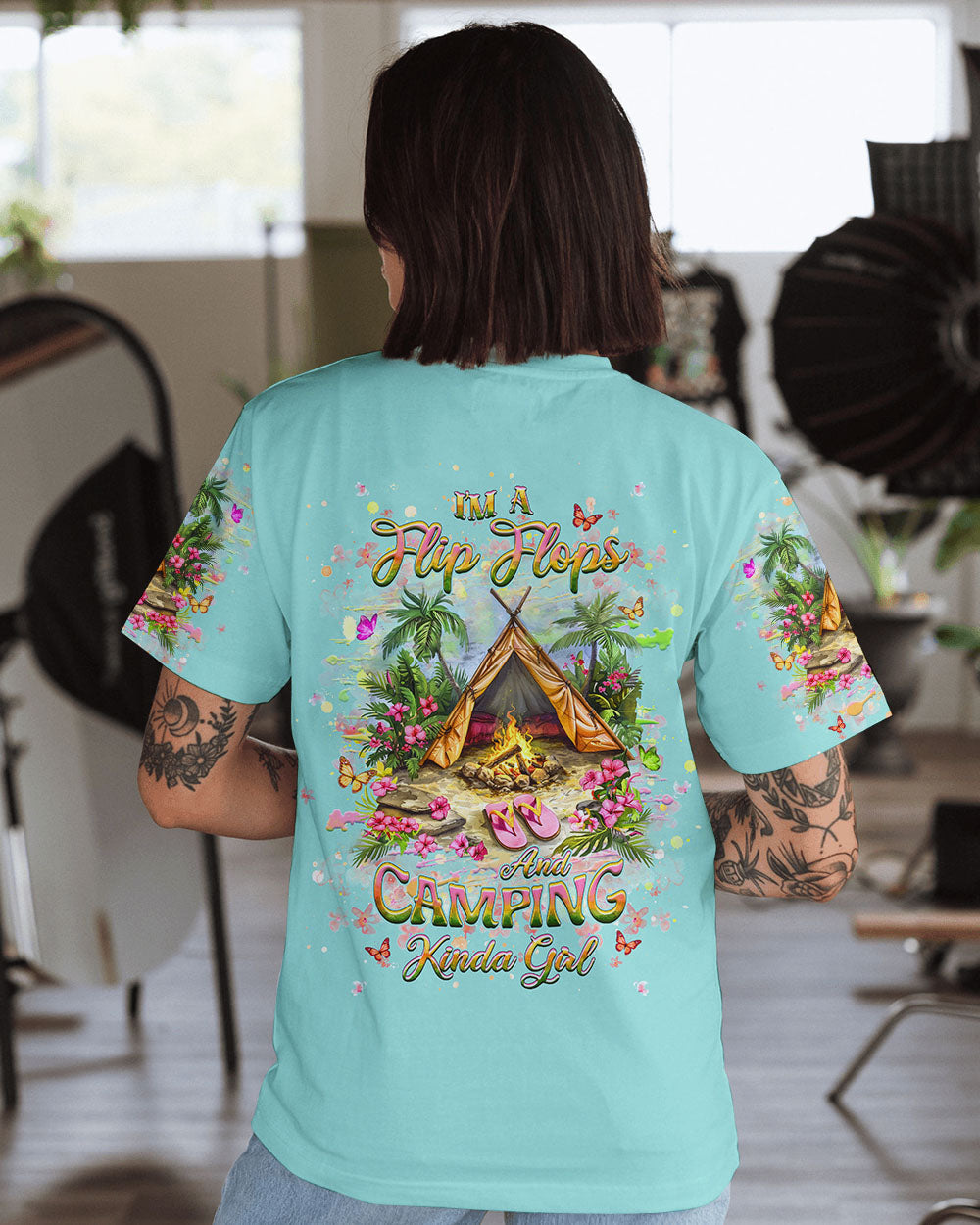 I'M A FLIP FLOPS AND CAMPING KINDA GIRL ALL OVER PRINT - YHHG2709243