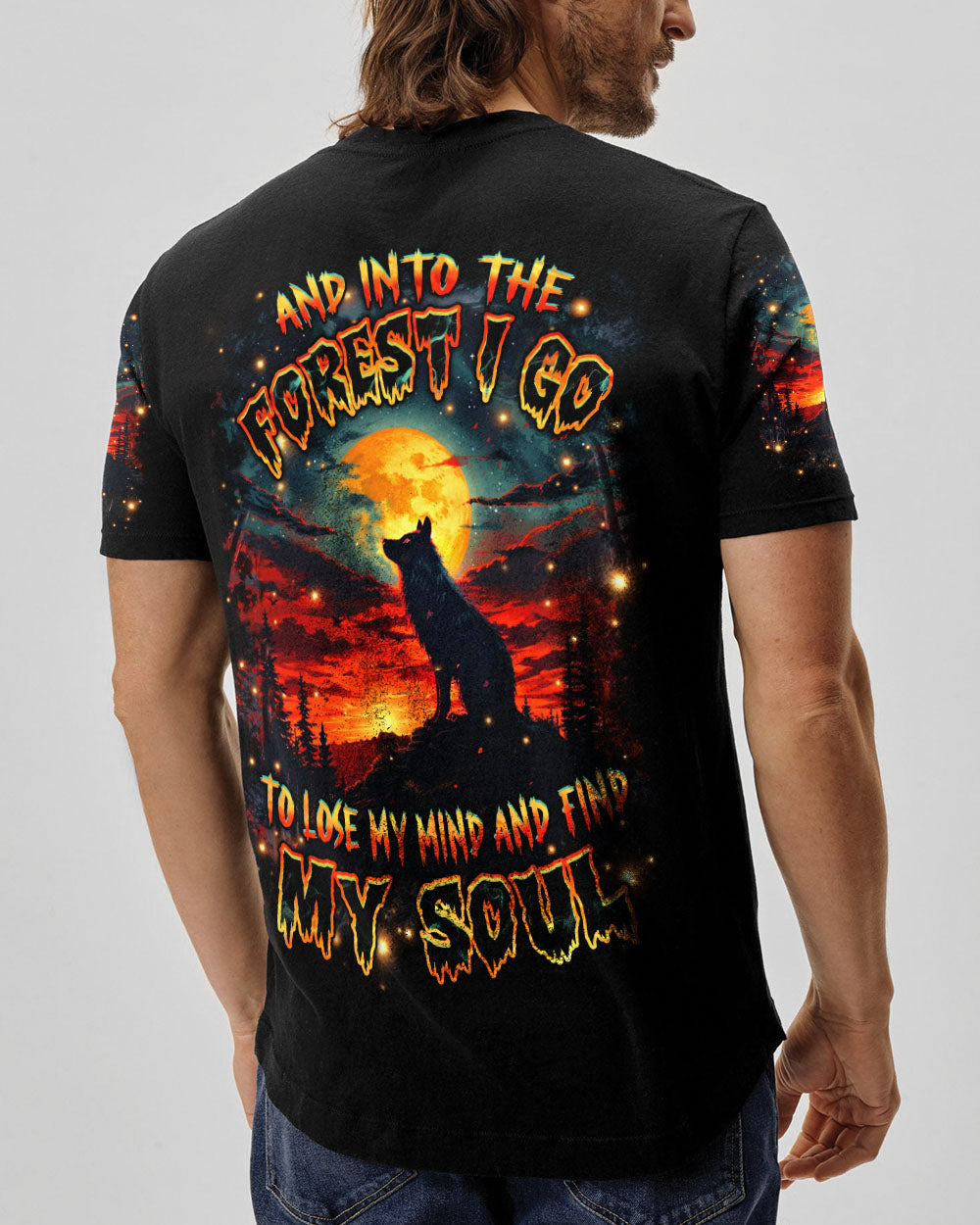 AND INTO THE FOREST I GO WOLF ALL OVER PRINT - YHHN0304251