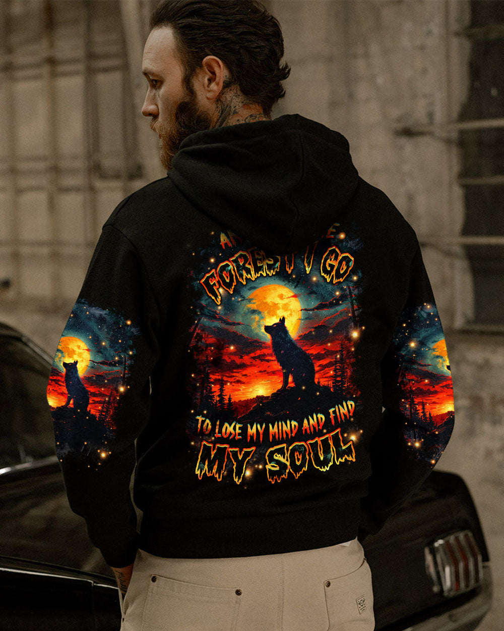 AND INTO THE FOREST I GO WOLF ALL OVER PRINT - YHHN0304251