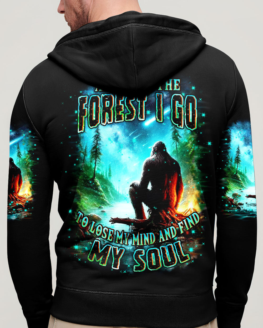 AND INTO THE FOREST I GO BIGFOOT ALL OVER PRINT - YHHN0512253