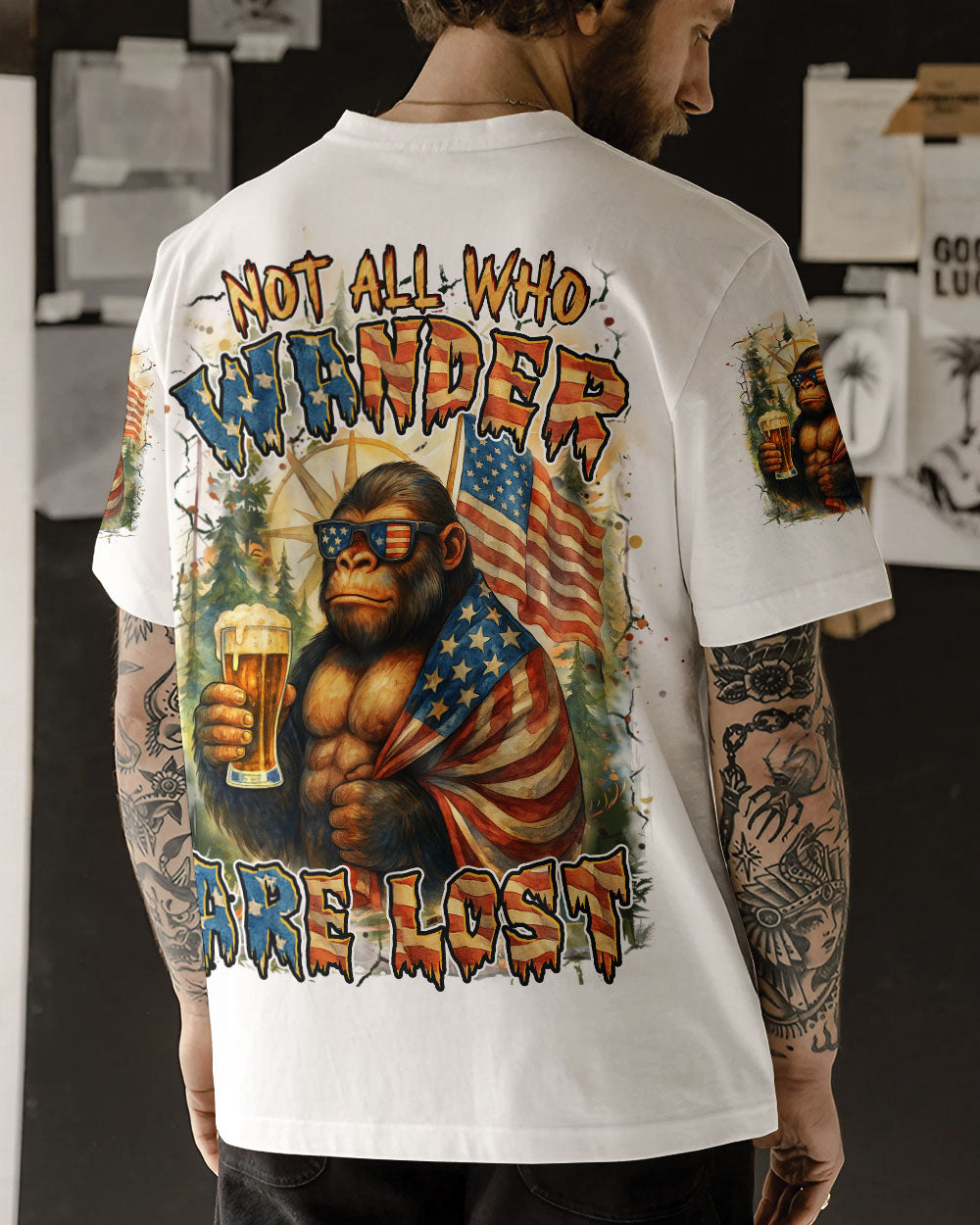 NOT ALL WHO WANDER ARE LOST ALL OVER PRINT - YHHN0606253