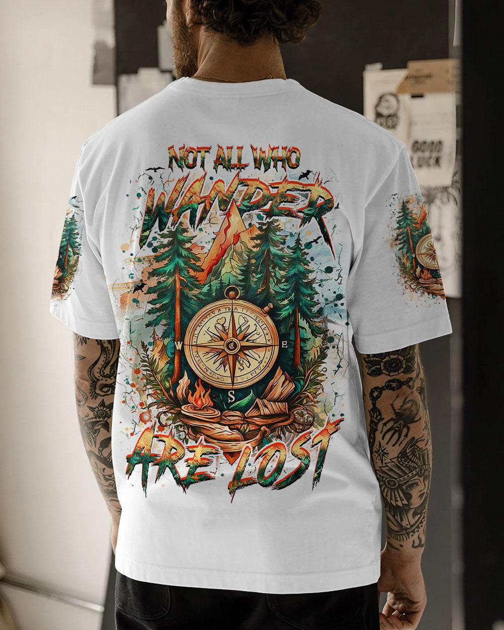 NOT ALL WHO WANDER ARE LOST ALL OVER PRINT - YHHN0609243