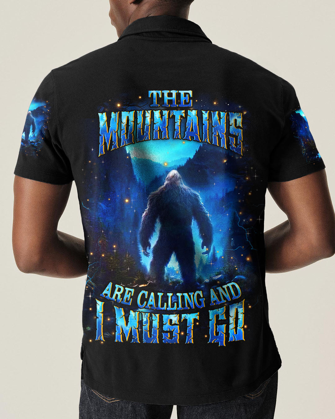 THE MOUNTAINS ARE CALLING BIGFOOT ALL OVER PRINT - YHHN0611252
