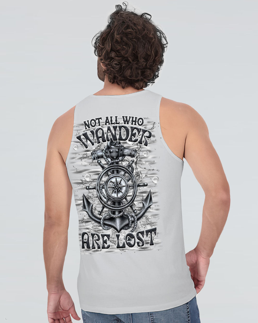 NOT ALL WHO WANDER ARE LOST ANCHOR COMPASS ALL OVER PRINT - YHHN1003254