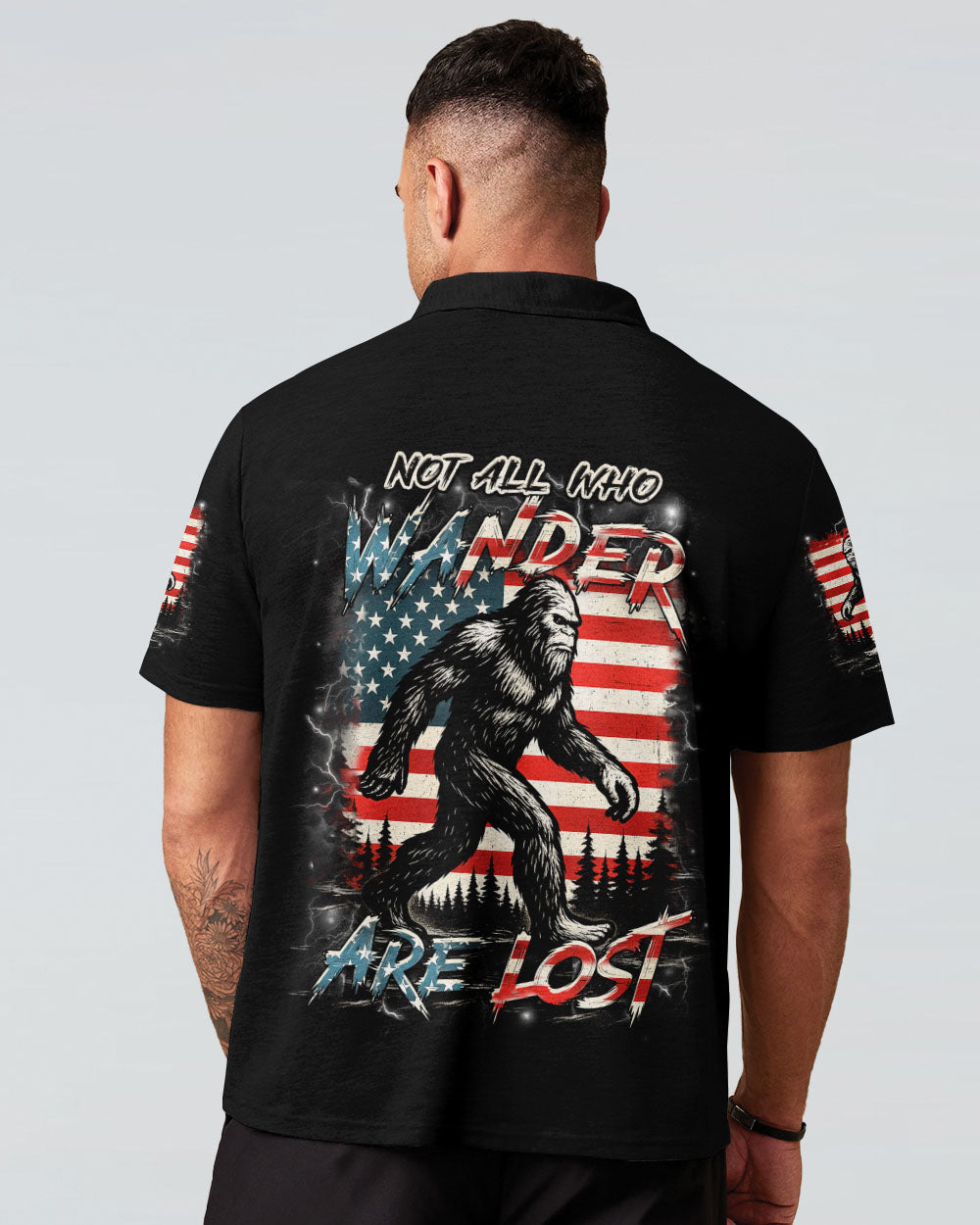 NOT ALL WHO WANDER ARE LOST BIGFOOT ALL OVER PRINT - YHHN1205251