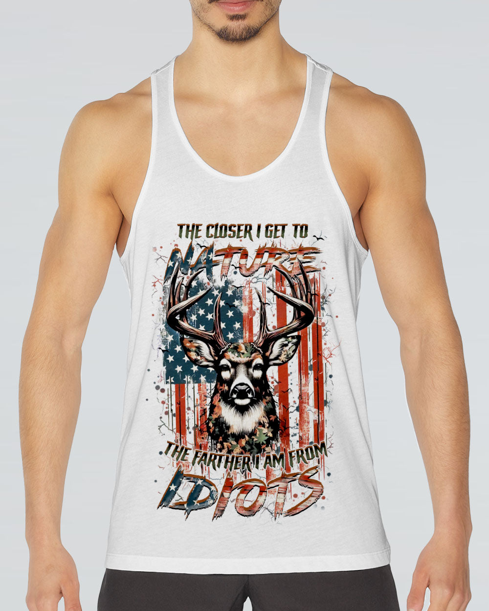 THE CLOSER I GET TO NATURE DEER HUNTING ALL OVER PRINT - YHHN1206241