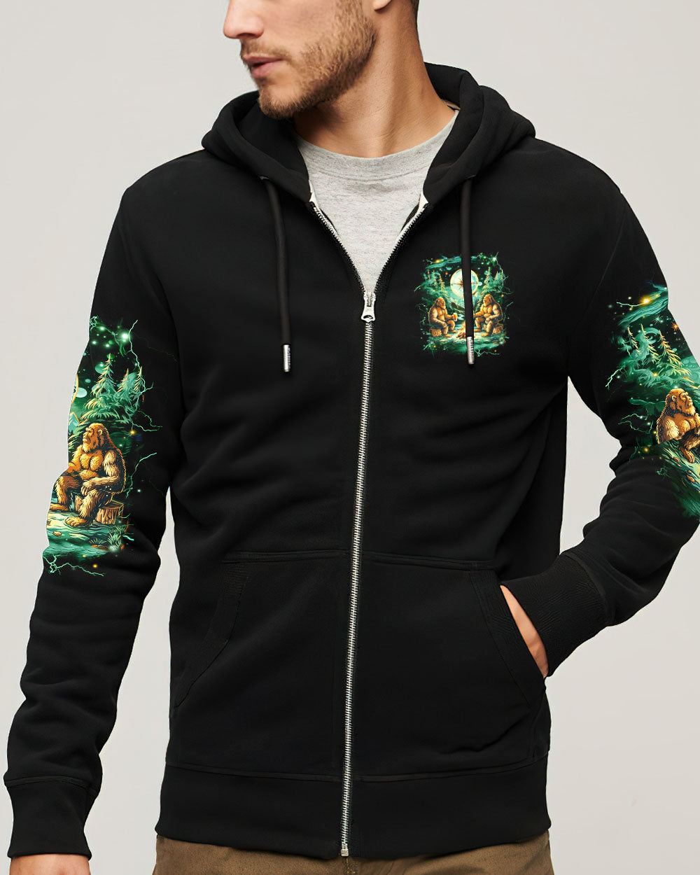 MAKING MEMORIES ONE CAMPFIRE AT A TIME BIGFOOT ALL OVER PRINT- YHHN1212242
